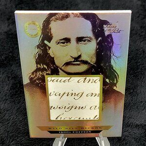 Authentic Wild Bill Handwriting Relic Piece of History Gunslinger Folk Hero